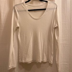 White long sleeve ribbed top | Target A New Day | Womens Médium